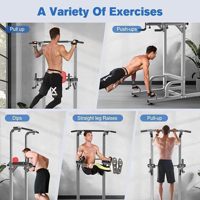 Power Tower Pull-Up & Dip Station - Image 3